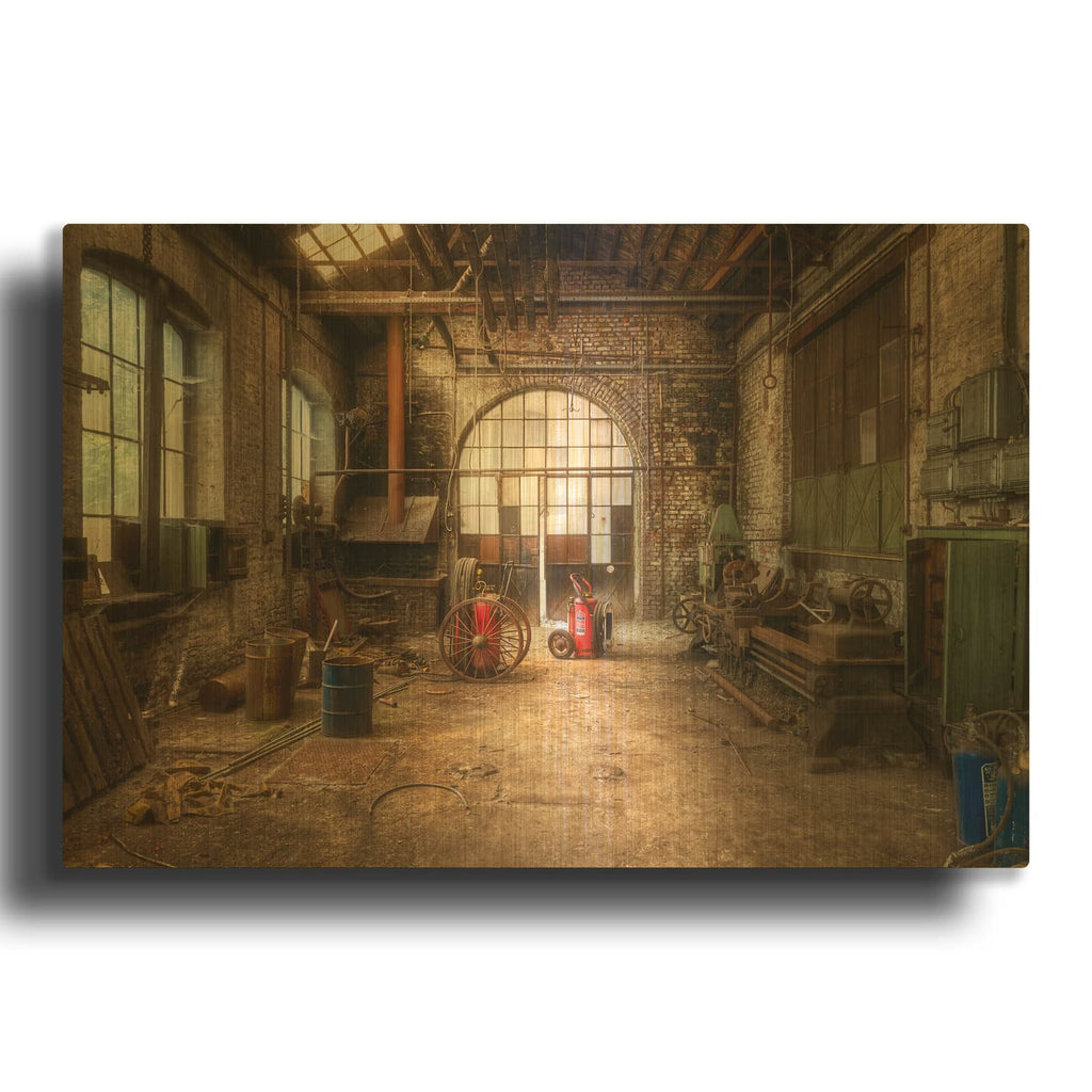 'Workspace' By Roman Robroek Gold Metal Wall Art