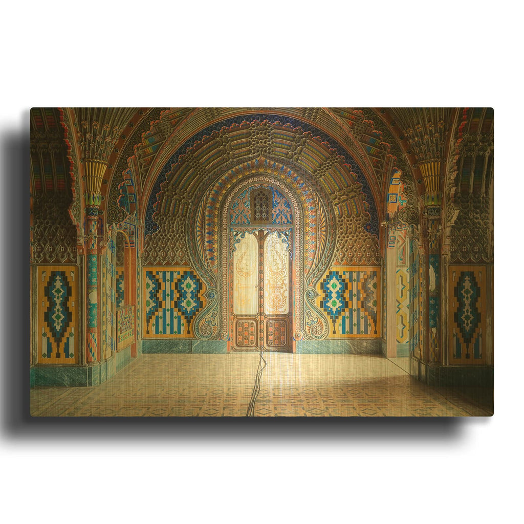 'Castle of Sammezzano II' By Roman Robroek Gold Metal Wall Art