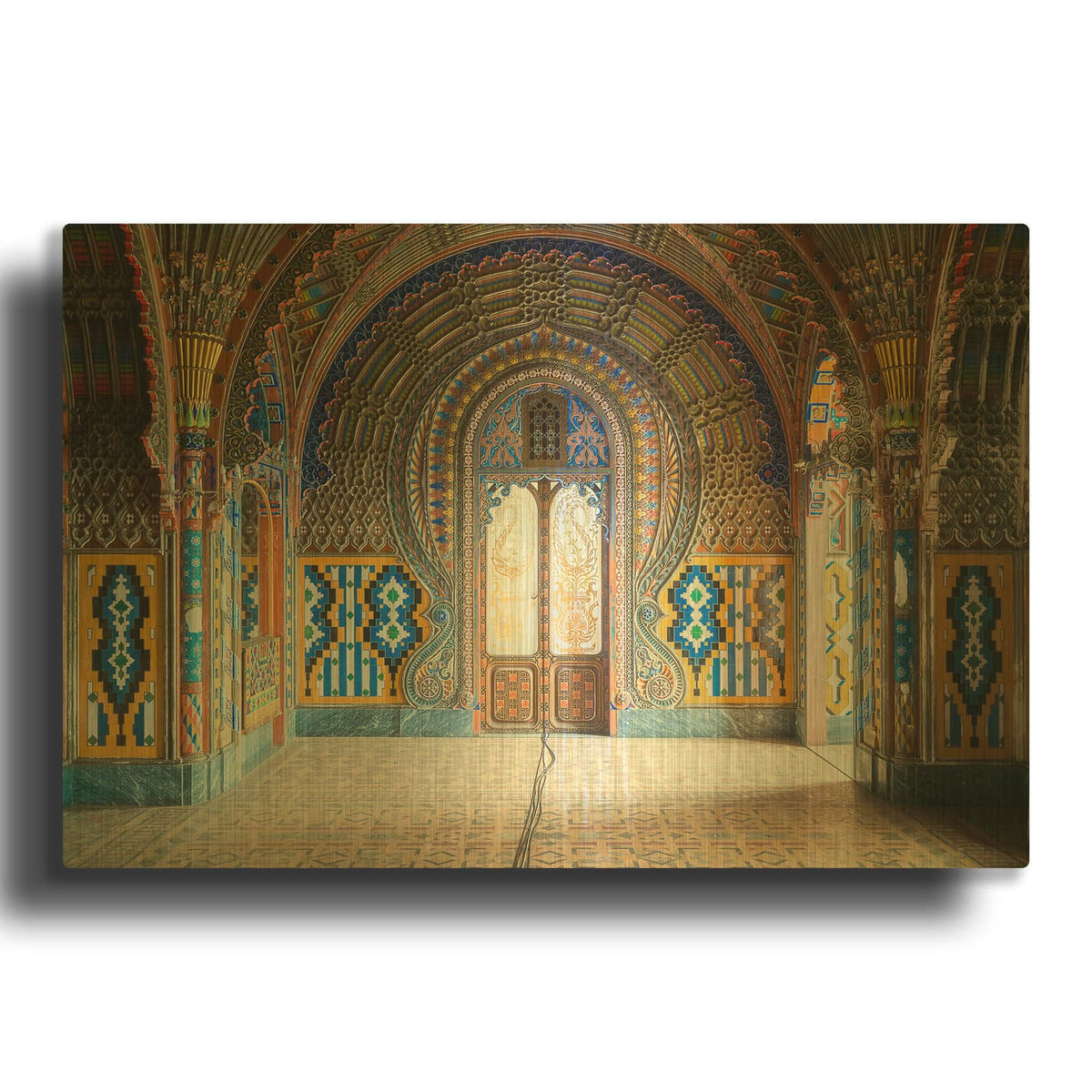 'Castle of Sammezzano II' By Roman Robroek Gold Metal Wall Art