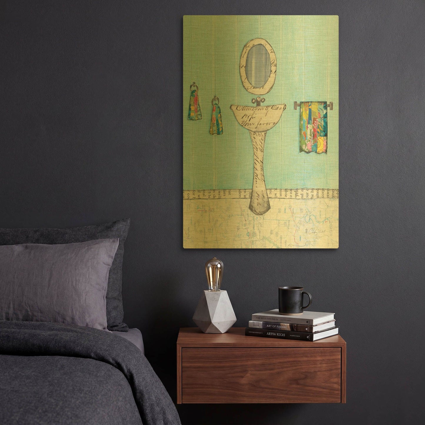 'Finding Your Way I' By Courtney Prahl Gold Metal Wall Art