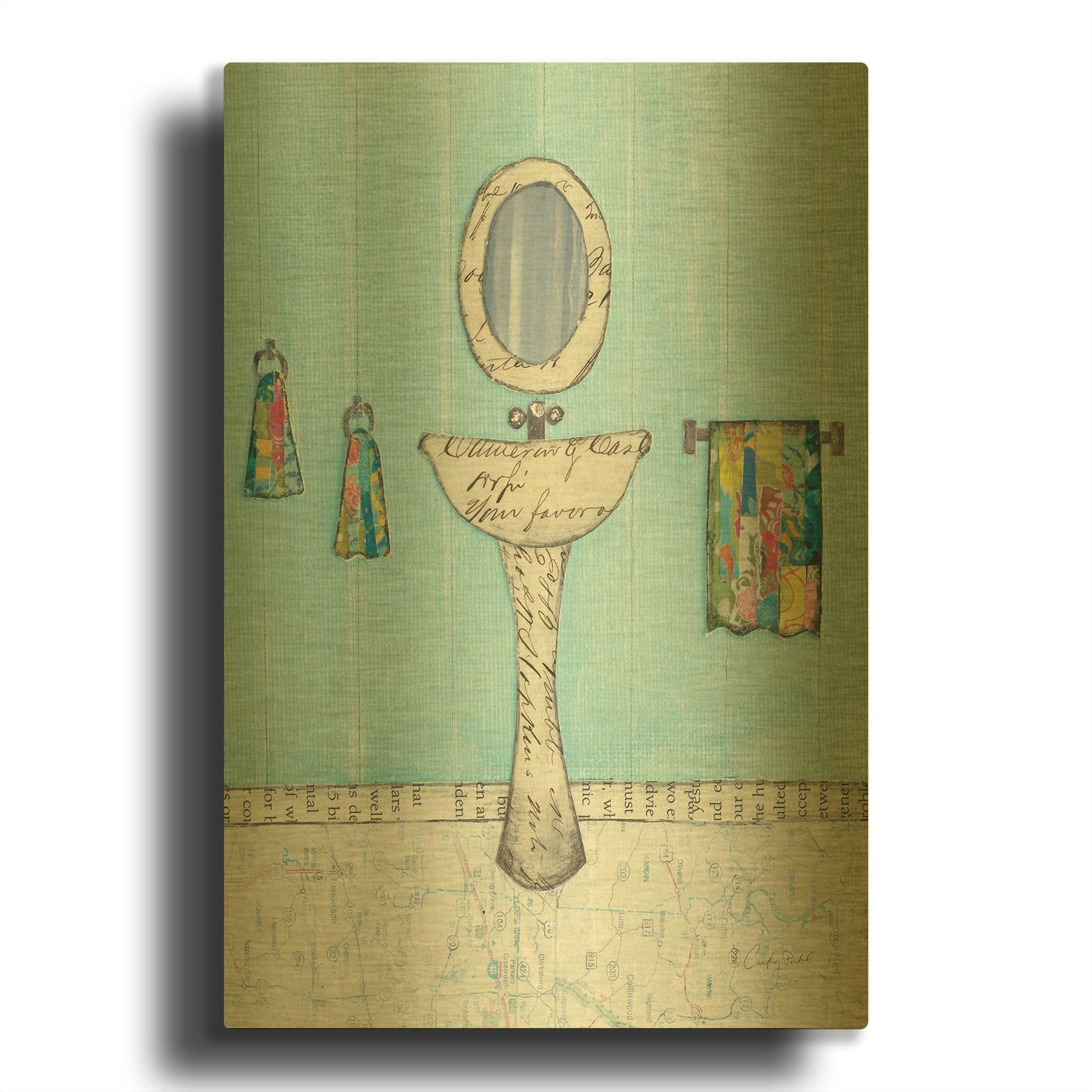 'Finding Your Way I' By Courtney Prahl Gold Metal Wall Art