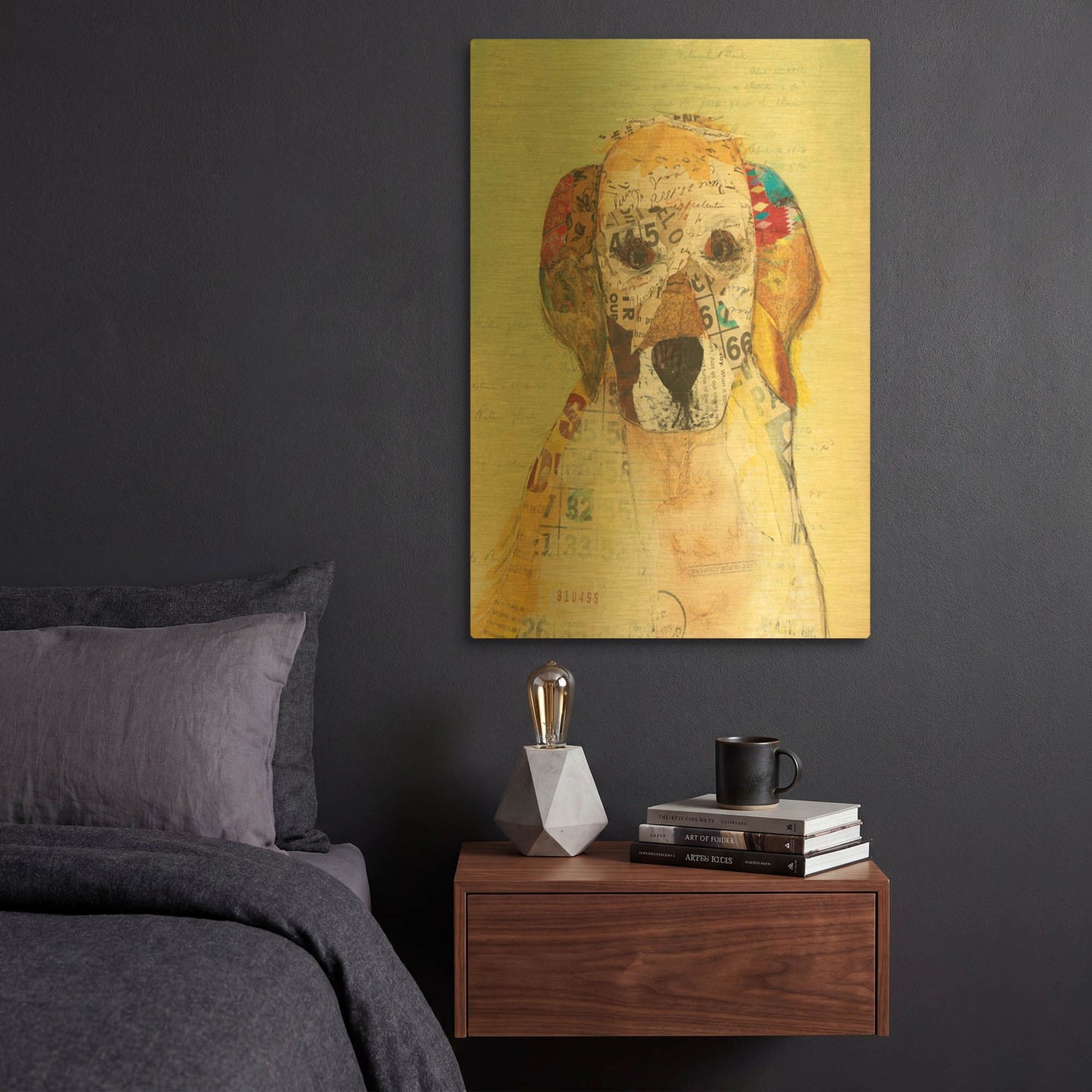 'Wanna Play I' By Courtney Prahl Gold Metal Wall Art