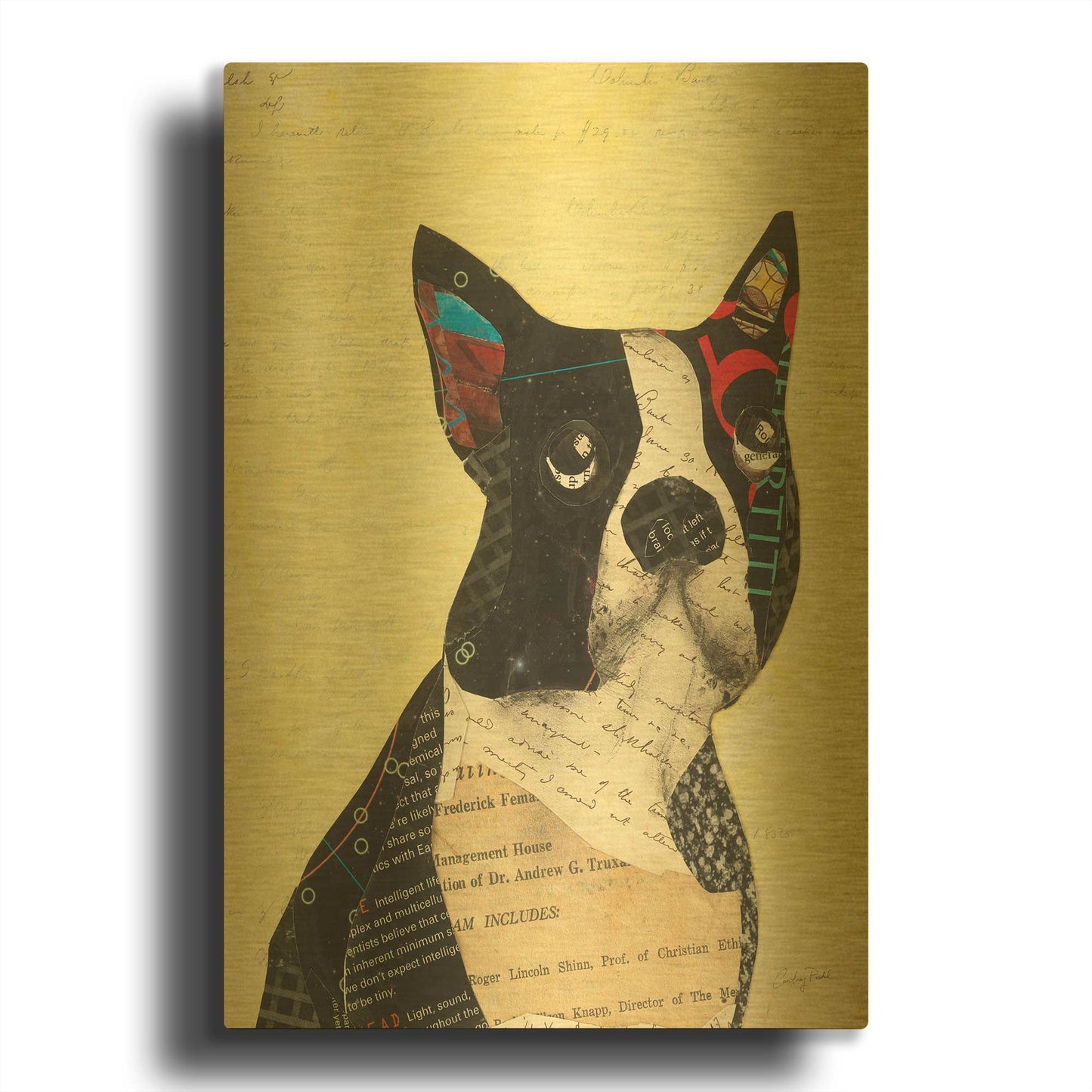 'Wanna Play II' By Courtney Prahl Gold Metal Wall Art
