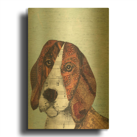 'Wanna Play III' By Courtney Prahl Gold Metal Wall Art