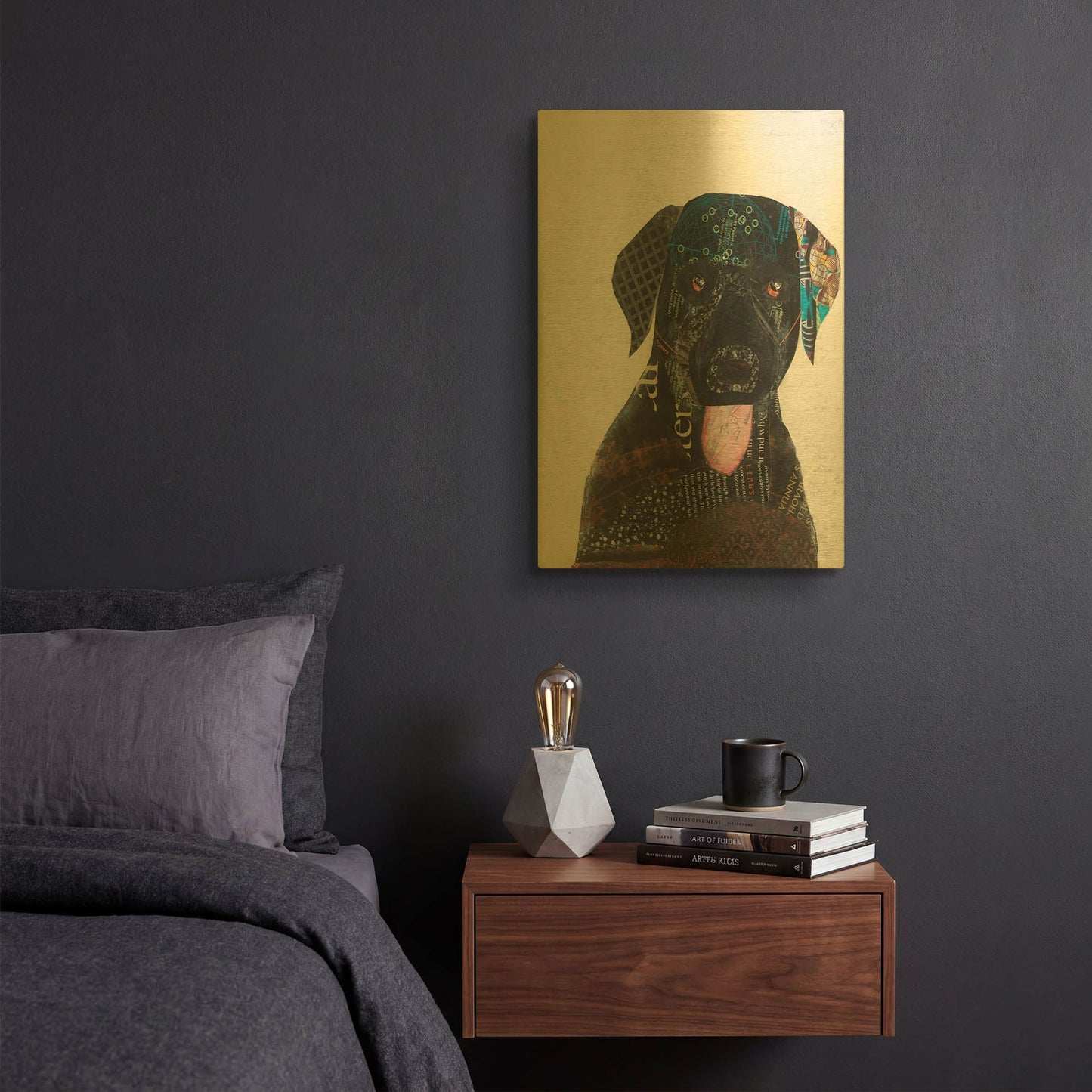 'Wanna Play IV' By Courtney Prahl Gold Metal Wall Art