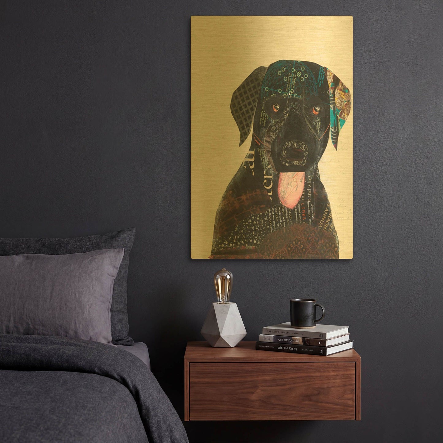 'Wanna Play IV' By Courtney Prahl Gold Metal Wall Art