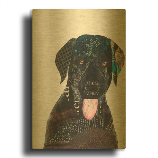 'Wanna Play IV' By Courtney Prahl Gold Metal Wall Art