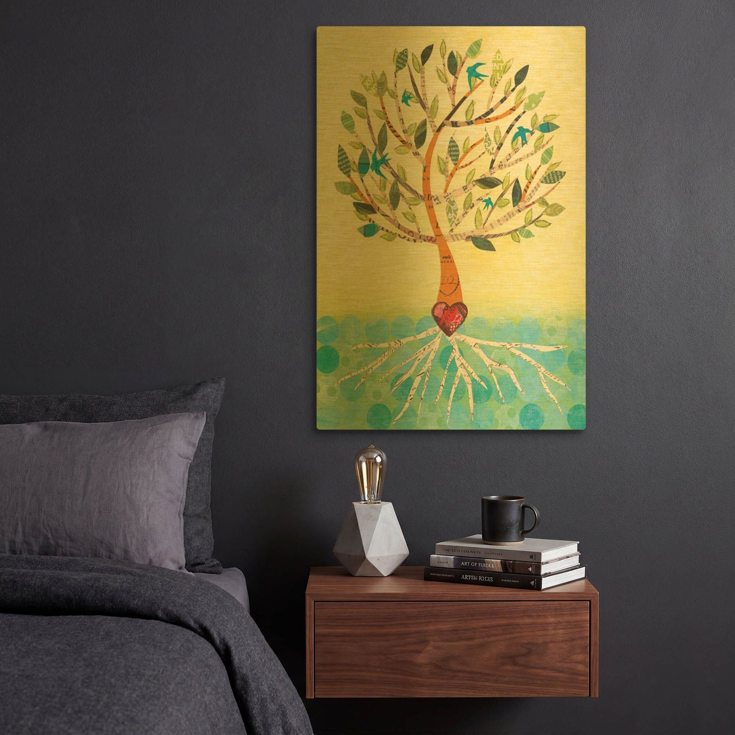 'Tree of Life II' By Courtney Prahl Gold Metal Wall Art