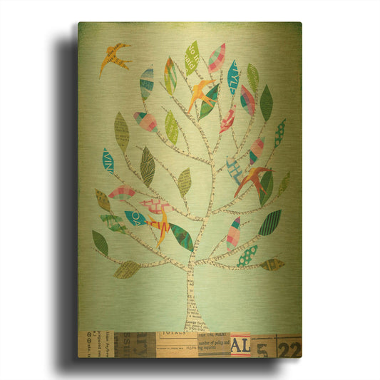'The Seasons I' By Courtney Prahl Gold Metal Wall Art
