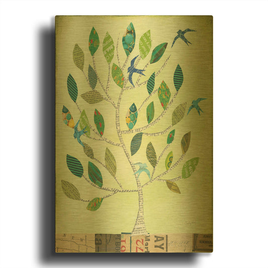 'The Seasons II' By Courtney Prahl Gold Metal Wall Art