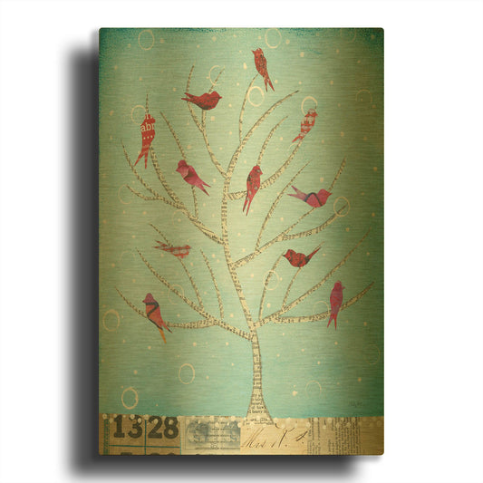'The Seasons IV' By Courtney Prahl Gold Metal Wall Art