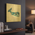 'Wind and Waves II Nautical' By Courtney Prahl Gold Metal Wall Art