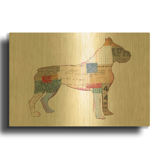 'Good Dog I' By Courtney Prahl Gold Metal Wall Art