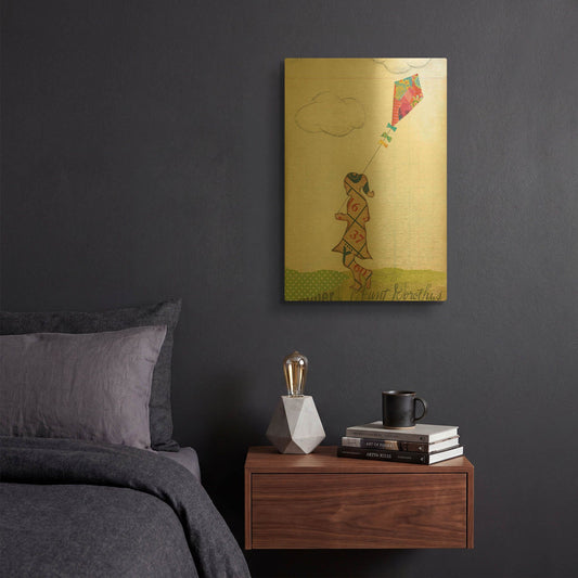 'Rain and Wind II' By Courtney Prahl Gold Metal Wall Art