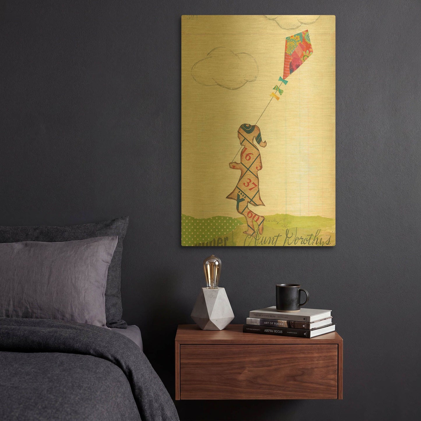 'Rain and Wind II' By Courtney Prahl Gold Metal Wall Art