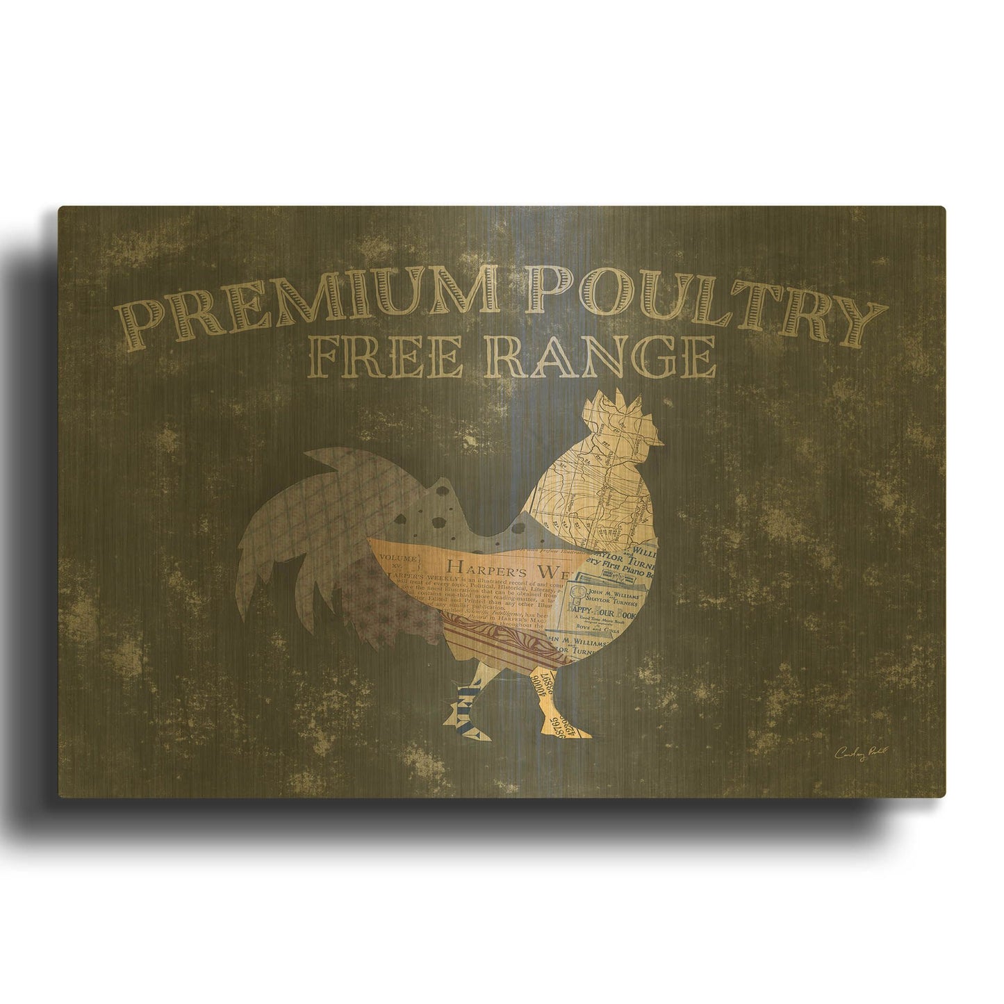 'From the Butcher XI' By Courtney Prahl Gold Metal Wall Art