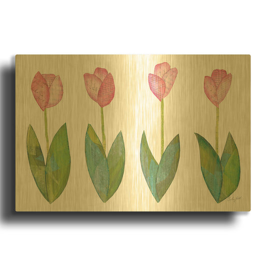 'Spring Has Sprung VIII' By Courtney Prahl Gold Metal Wall Art