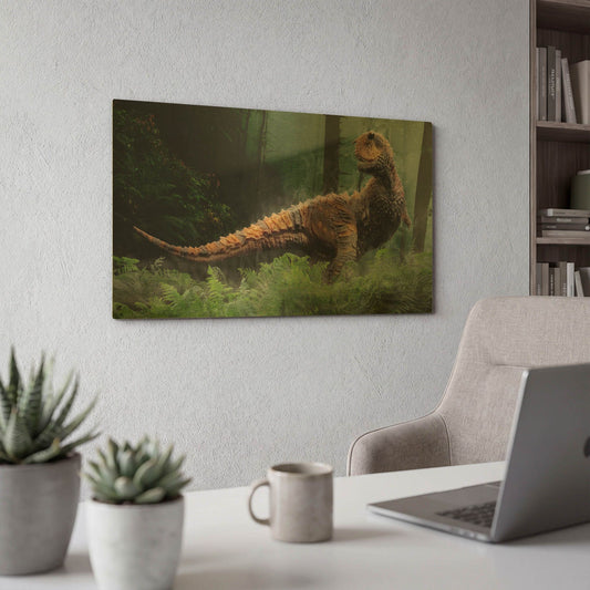 'Carnotaurus' By Damir Martin Gold Metal Wall Art