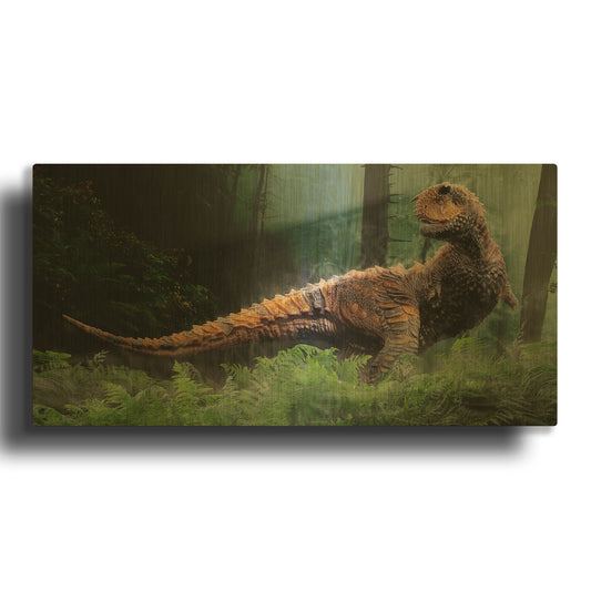 'Carnotaurus' By Damir Martin Gold Metal Wall Art