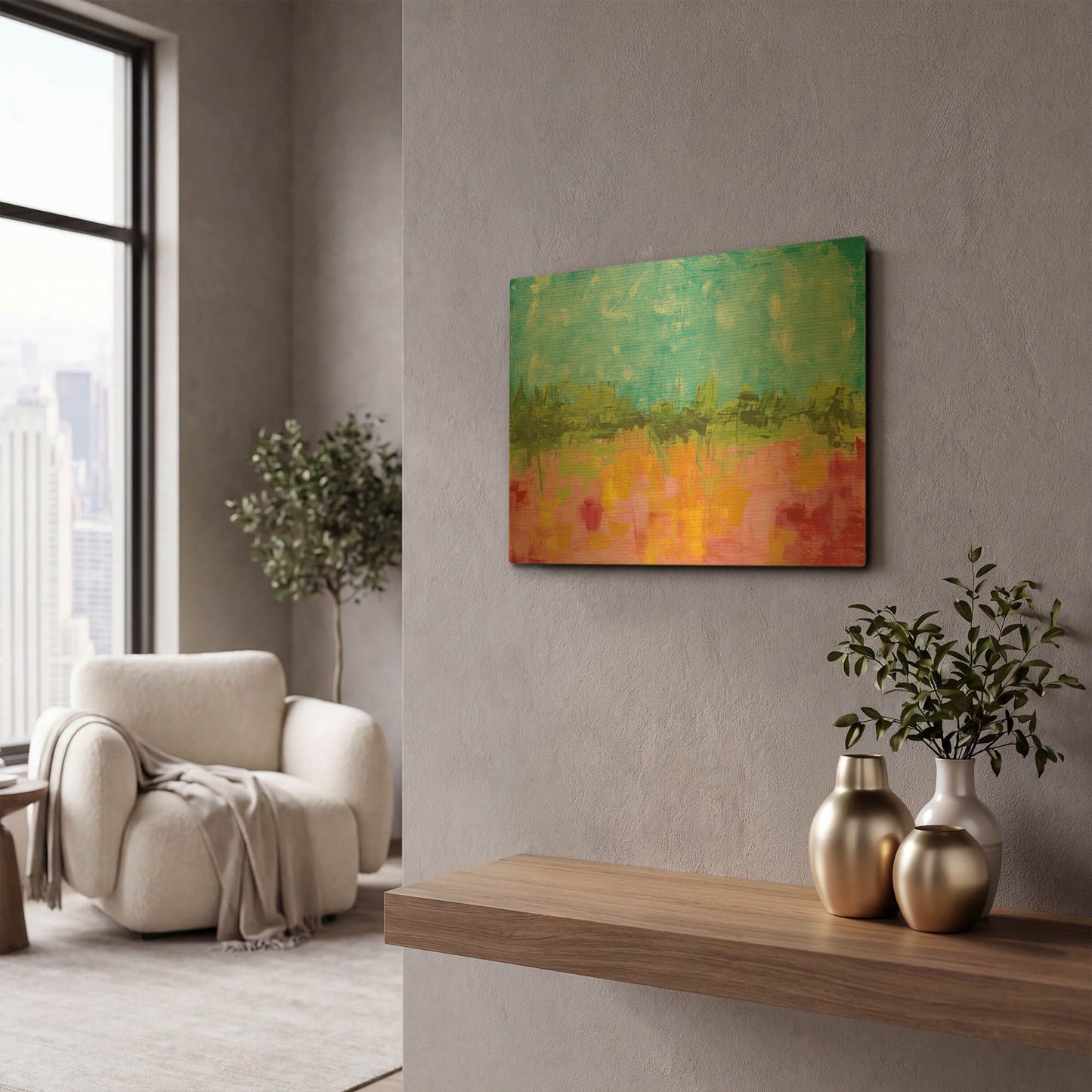 'SoCal' By Courtney Prahl Gold Metal Wall Art