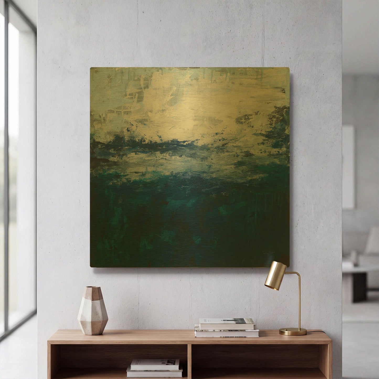 'Seaside Escape I' By Courtney Prahl Gold Metal Wall Art