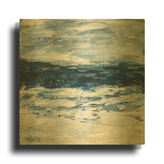 'Seaside Escape II' By Courtney Prahl Gold Metal Wall Art