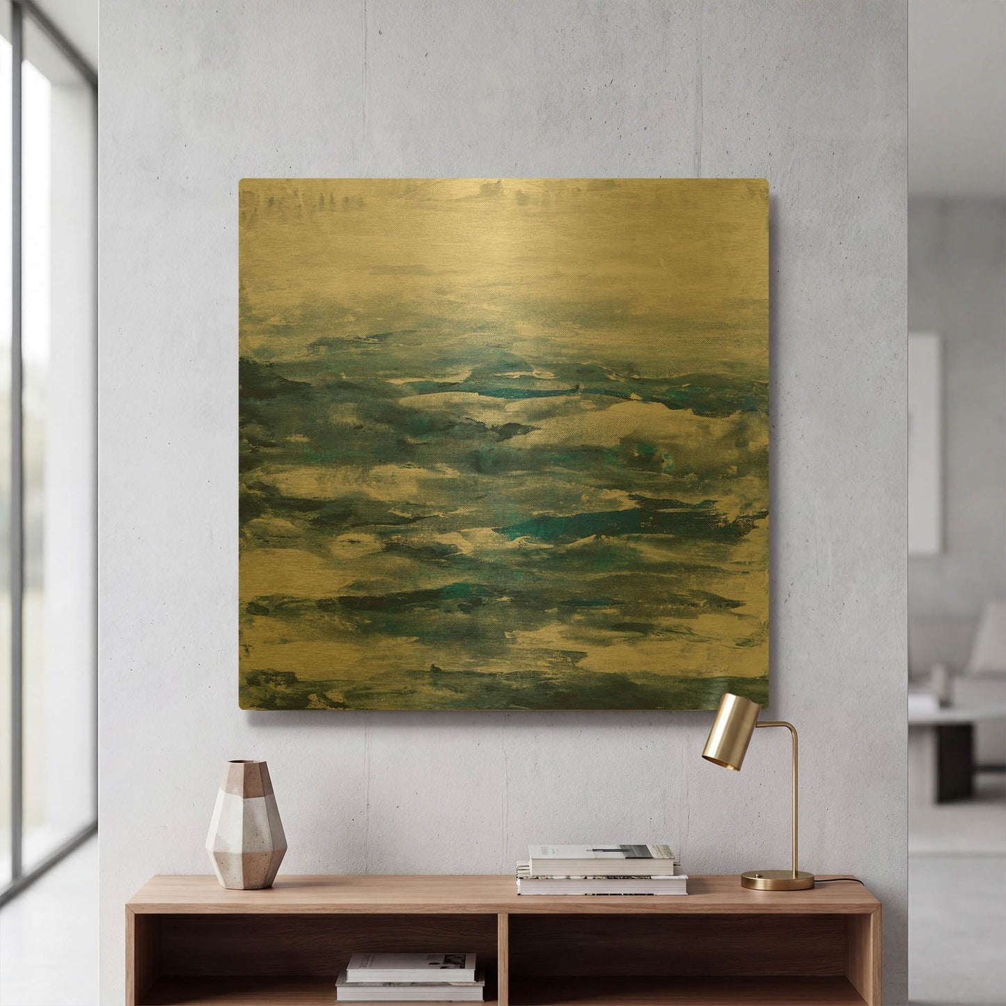 'Seaside Escape III' By Courtney Prahl Gold Metal Wall Art