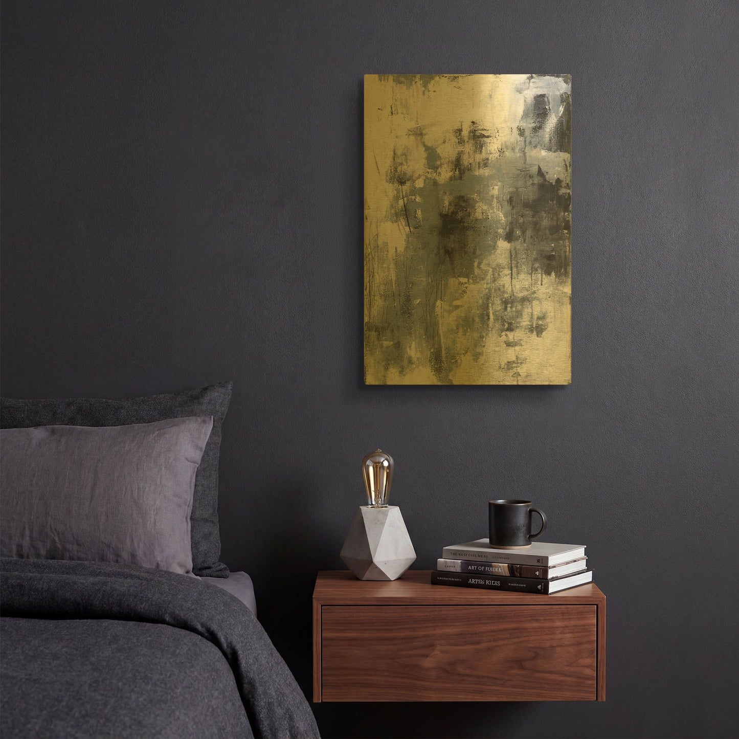 'Oracle I' By Courtney Prahl Gold Metal Wall Art