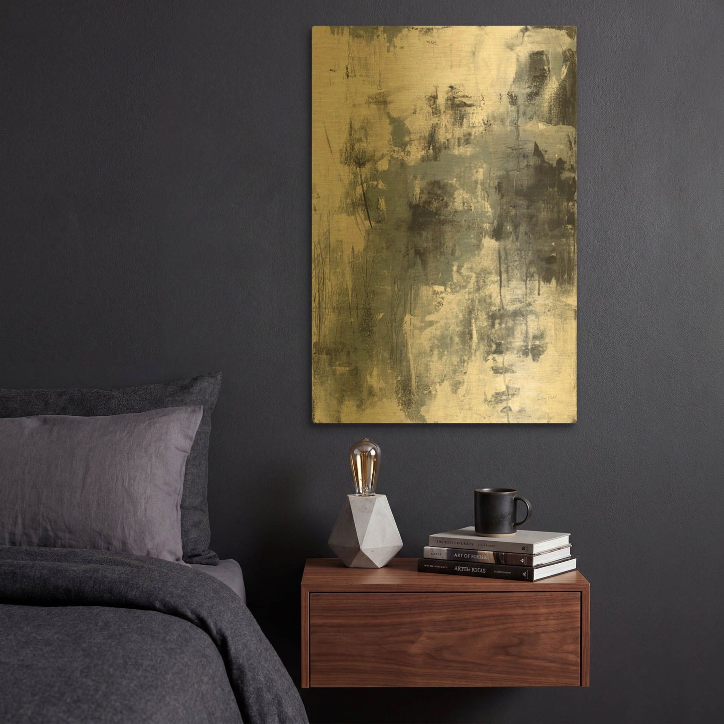'Oracle I' By Courtney Prahl Gold Metal Wall Art