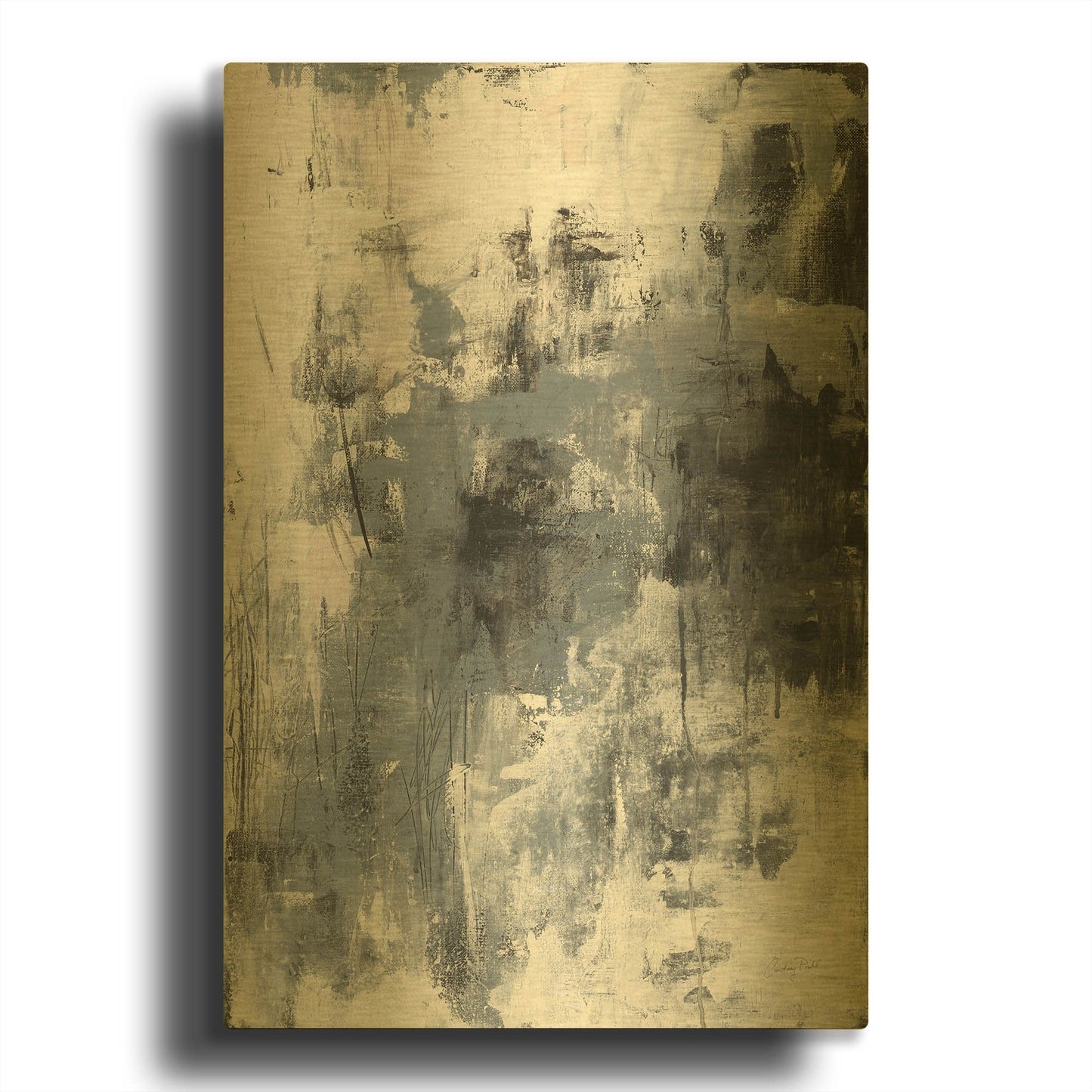 'Oracle I' By Courtney Prahl Gold Metal Wall Art