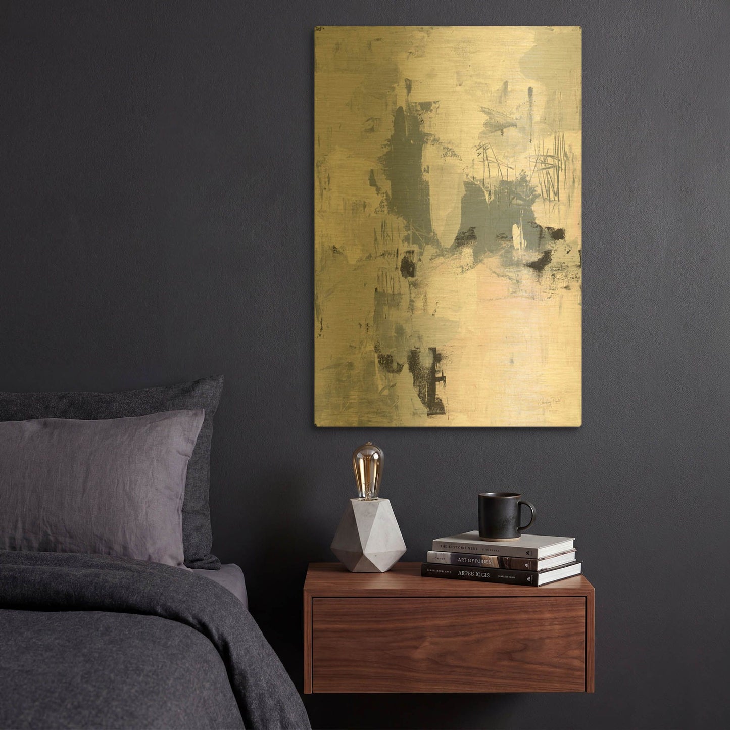 'Oracle II' By Courtney Prahl Gold Metal Wall Art