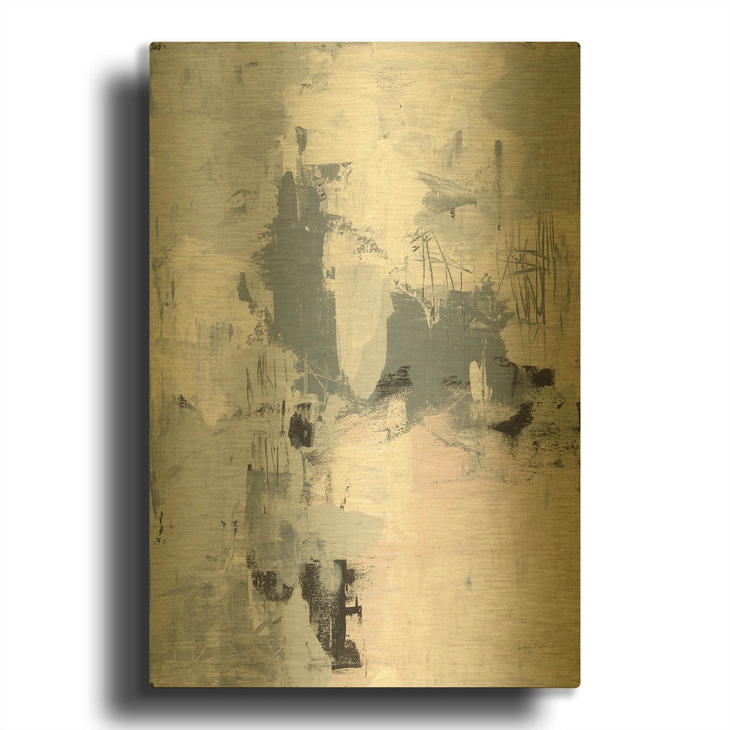 'Oracle II' By Courtney Prahl Gold Metal Wall Art