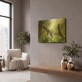 'Giganotosaurus' By Damir Martin Gold Metal Wall Art