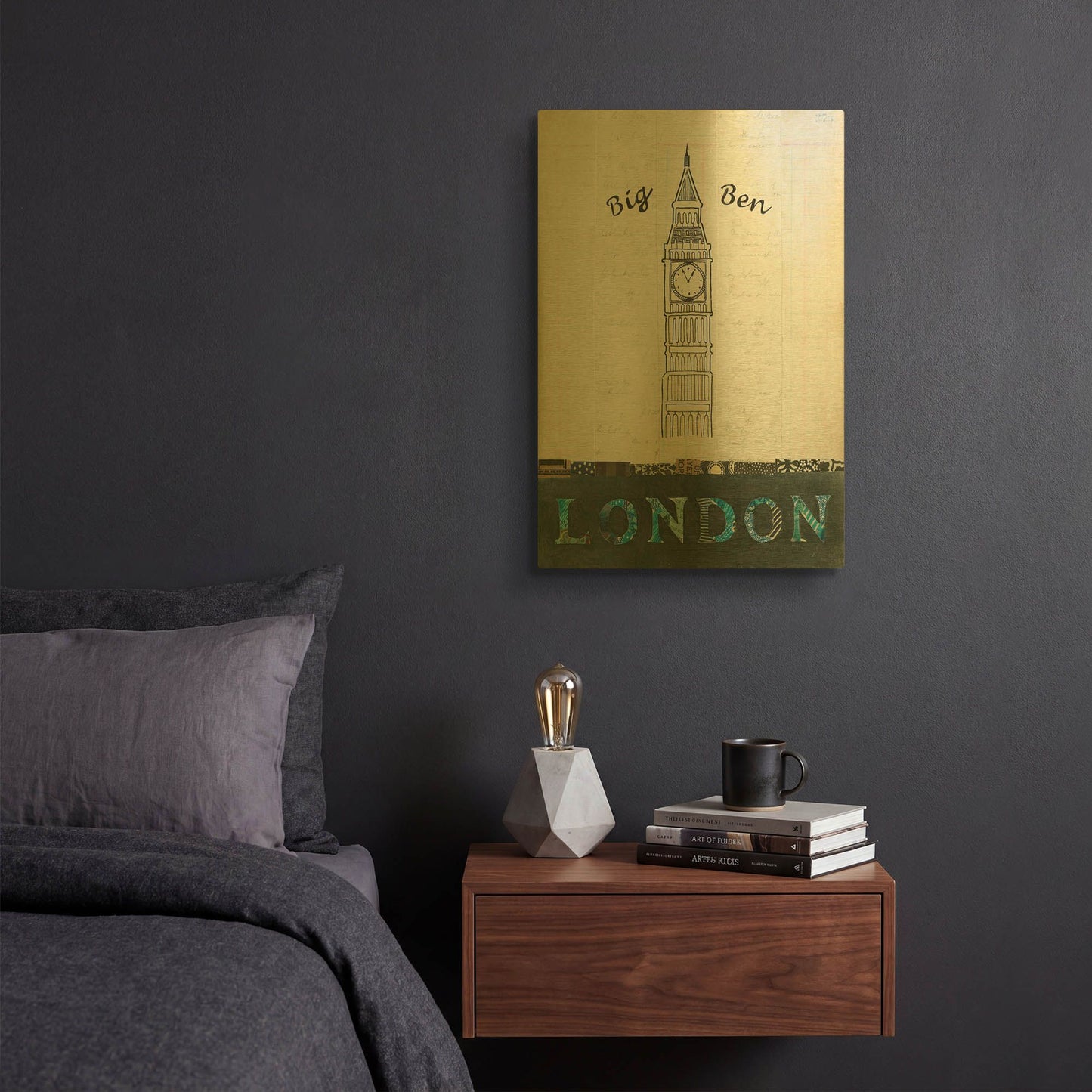 'Big Ben' By Courtney Prahl Gold Metal Wall Art