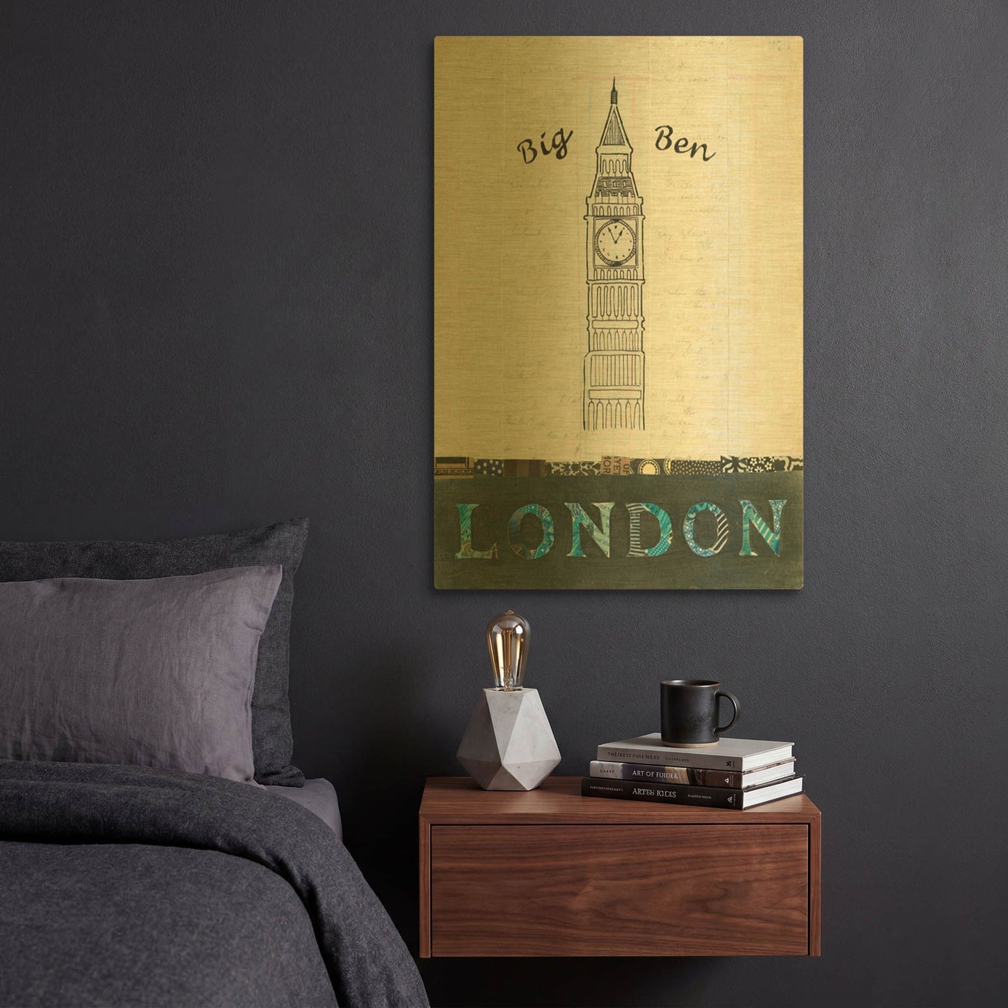 'Big Ben' By Courtney Prahl Gold Metal Wall Art