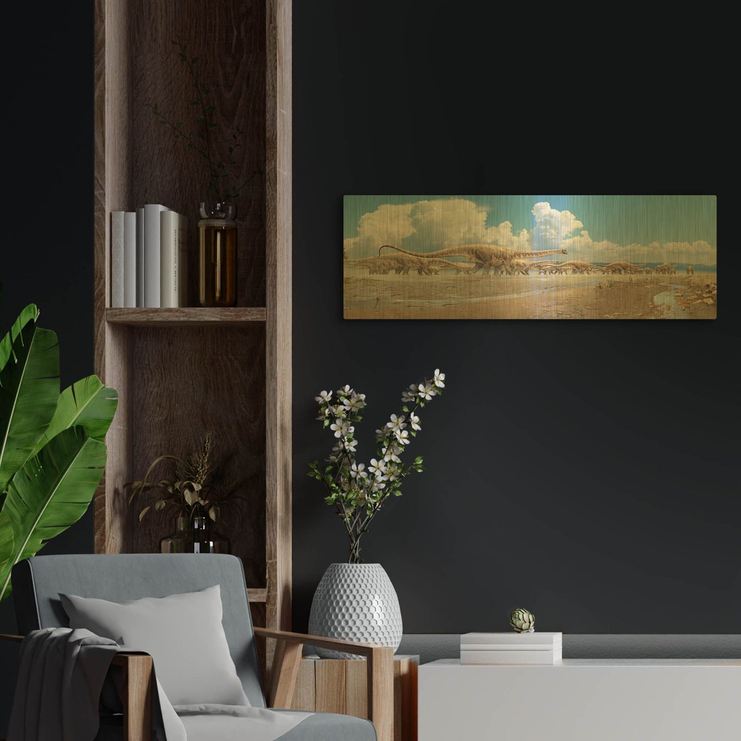 'Migration' By Damir Martin Gold Metal Wall Art