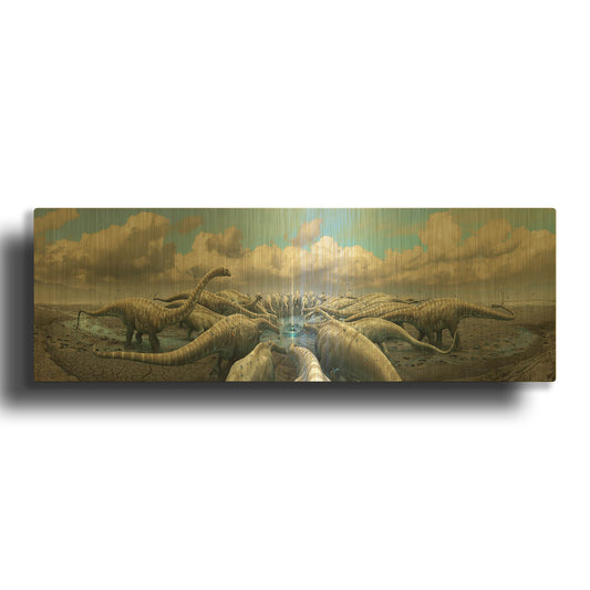 'Moment Before Extinction' By Damir Martin Gold Metal Wall Art