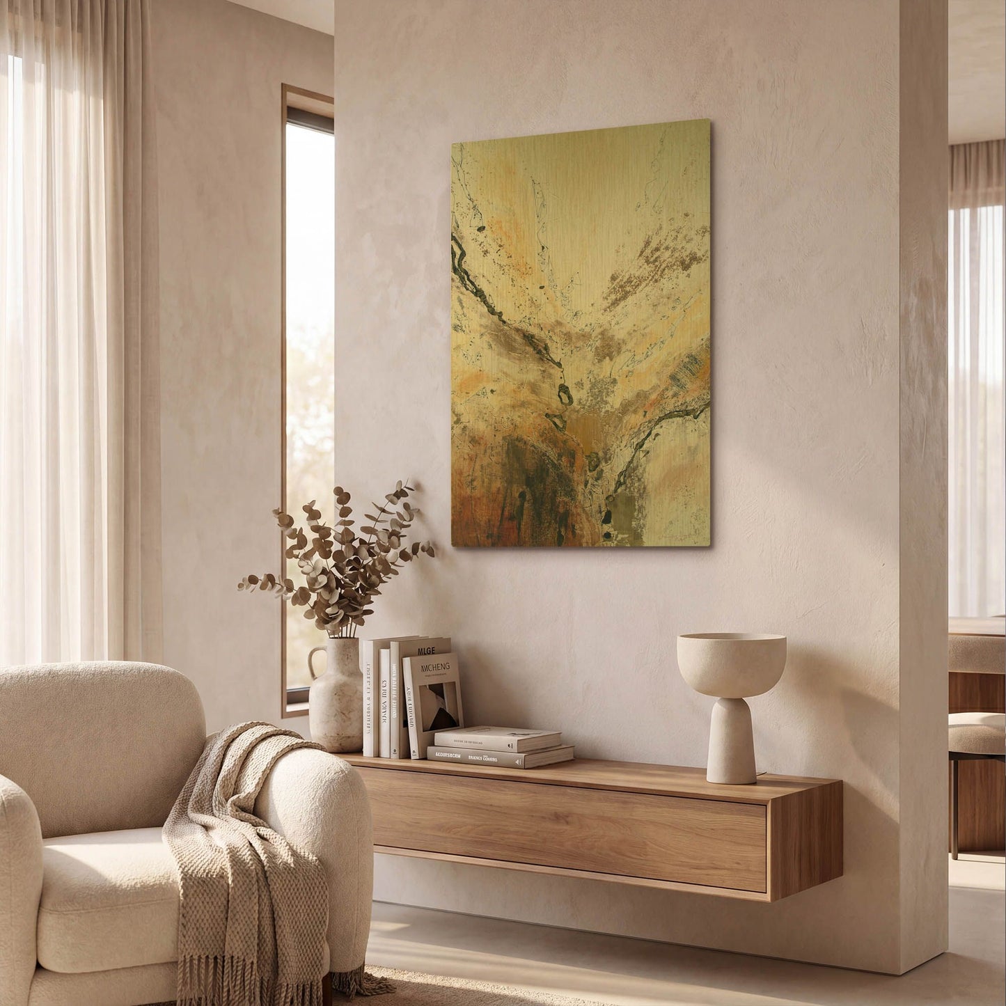 'Black and Gold Series 4' By Jennifer Gardner Gold Metal Wall Art