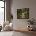 'Stegosaurus Family' By Damir Martin Gold Metal Wall Art