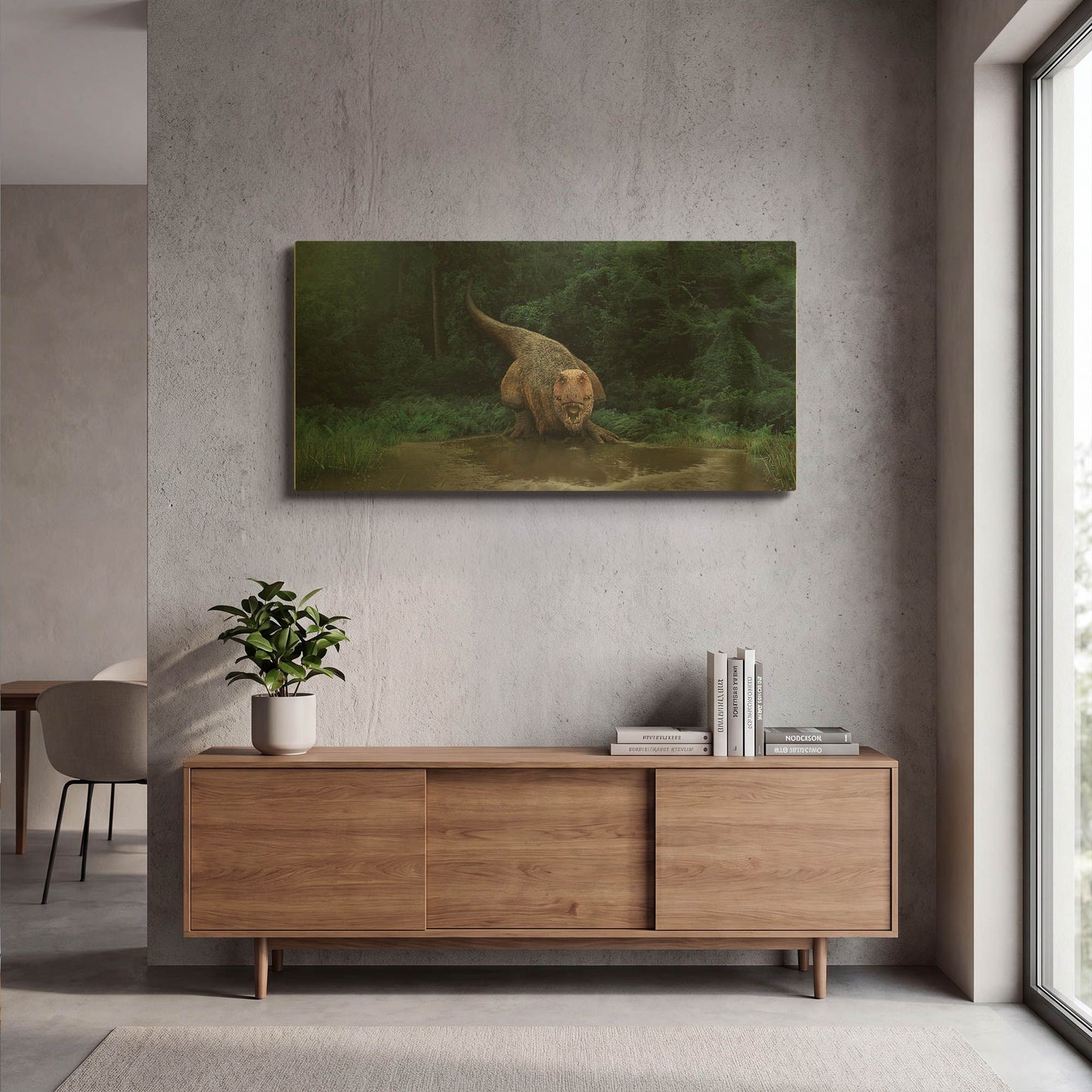 'Watering Hole' By Damir Martin Gold Metal Wall Art