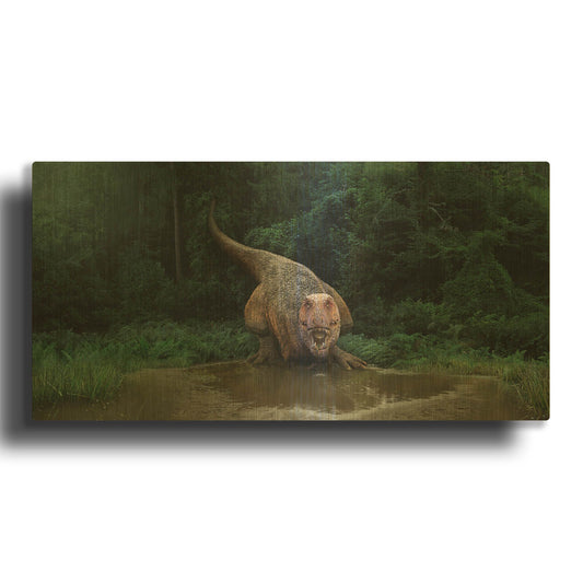 'Watering Hole' By Damir Martin Gold Metal Wall Art