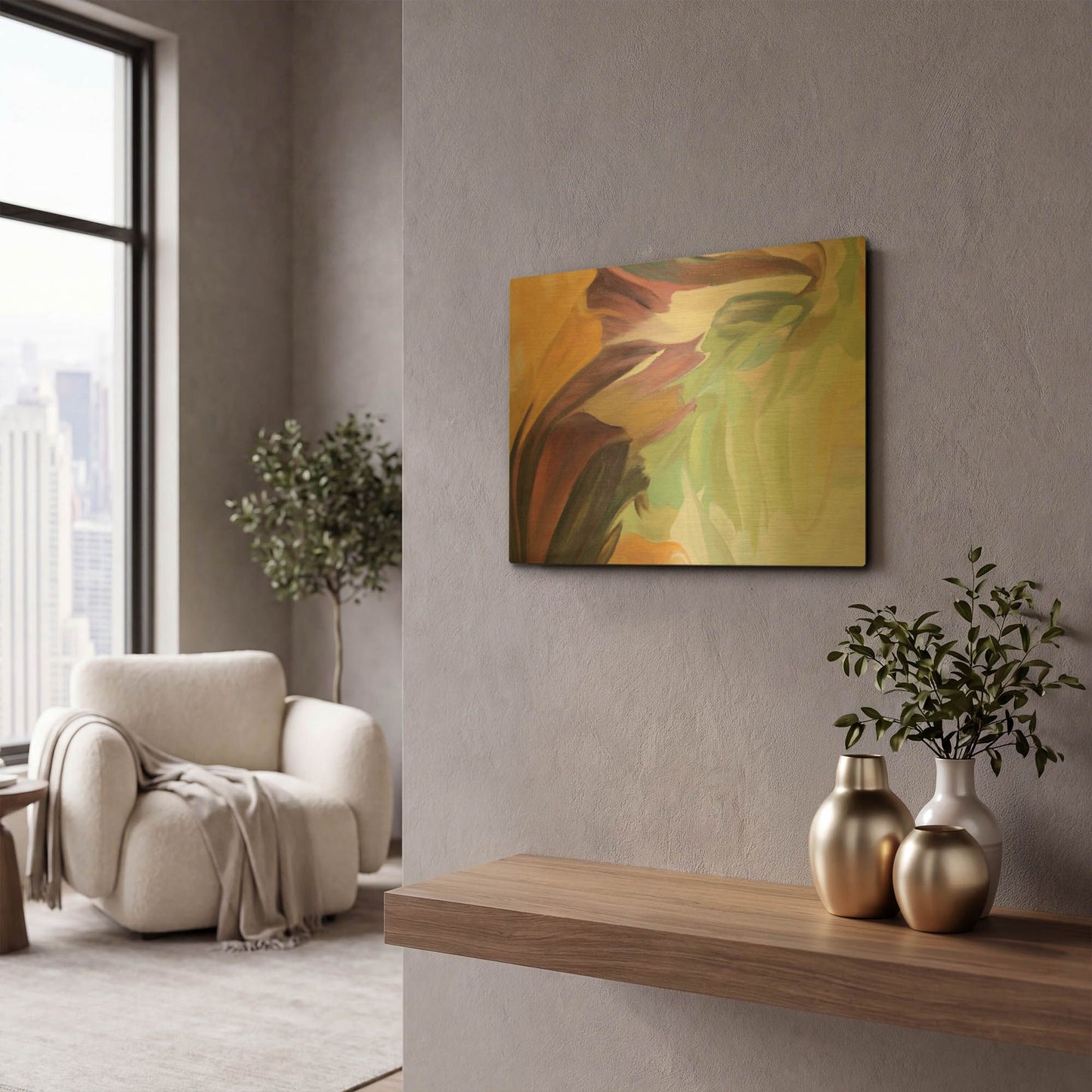 'Motherlode 2' By Irena Orlov Gold Metal Wall Art