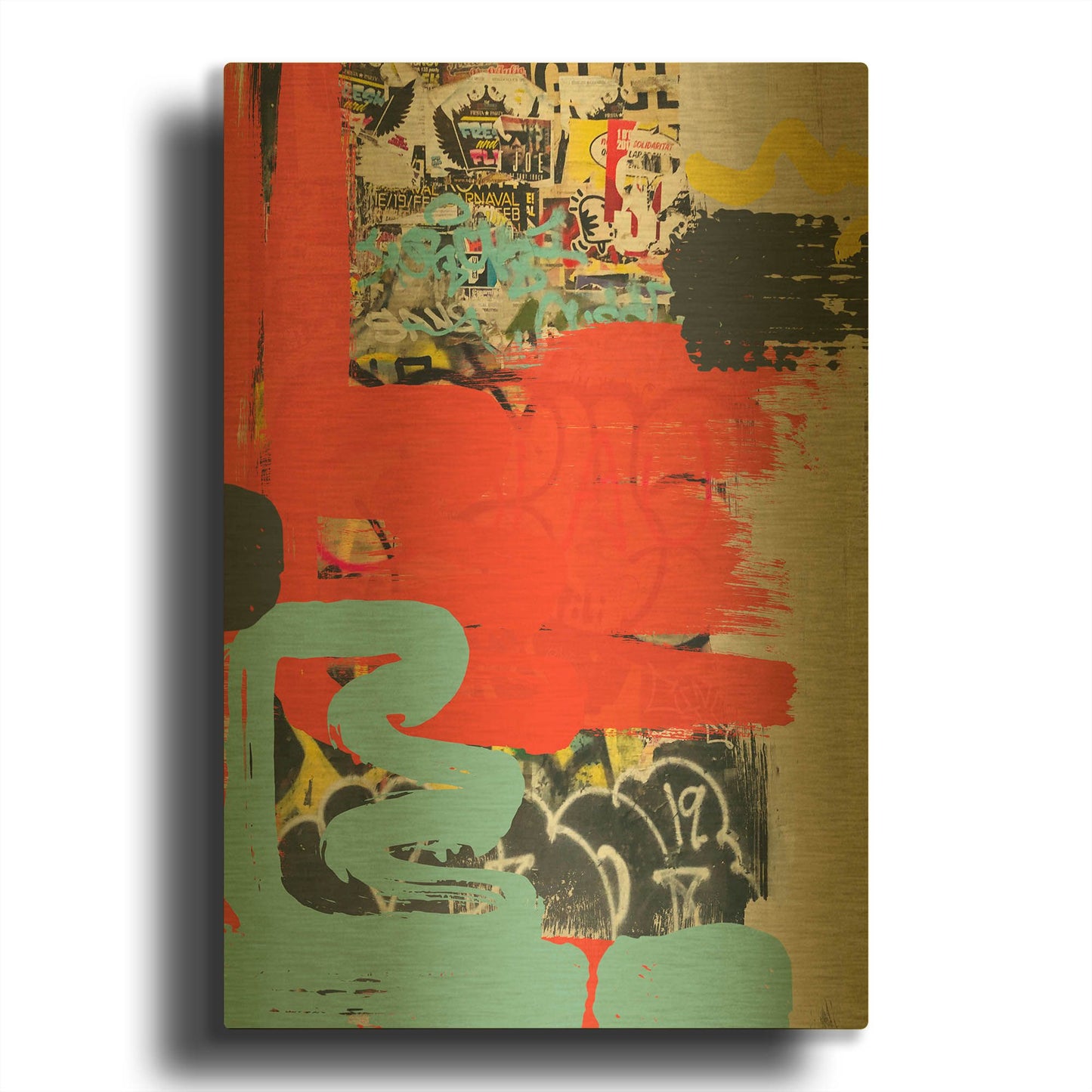 'A Small Dose of Silence' By Irena Orlov Gold Metal Wall Art