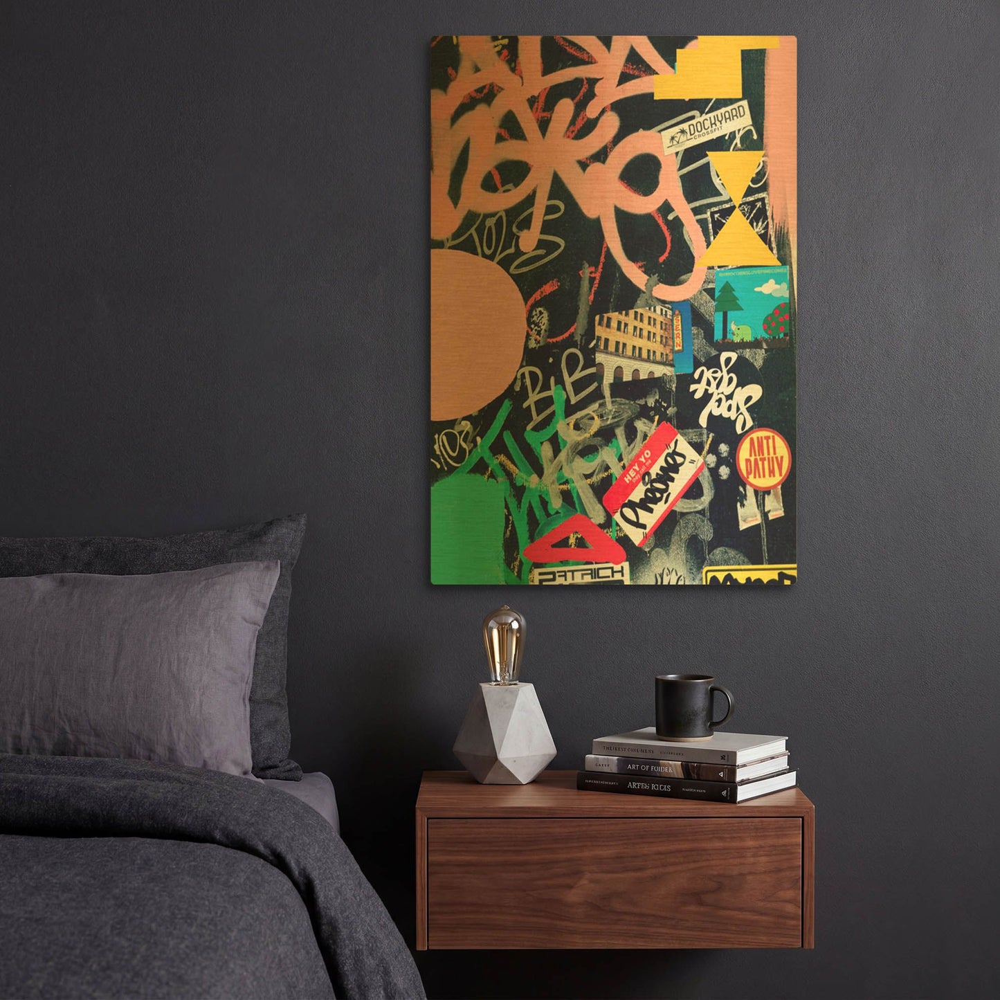 'Out of Meaning' By Irena Orlov Gold Metal Wall Art
