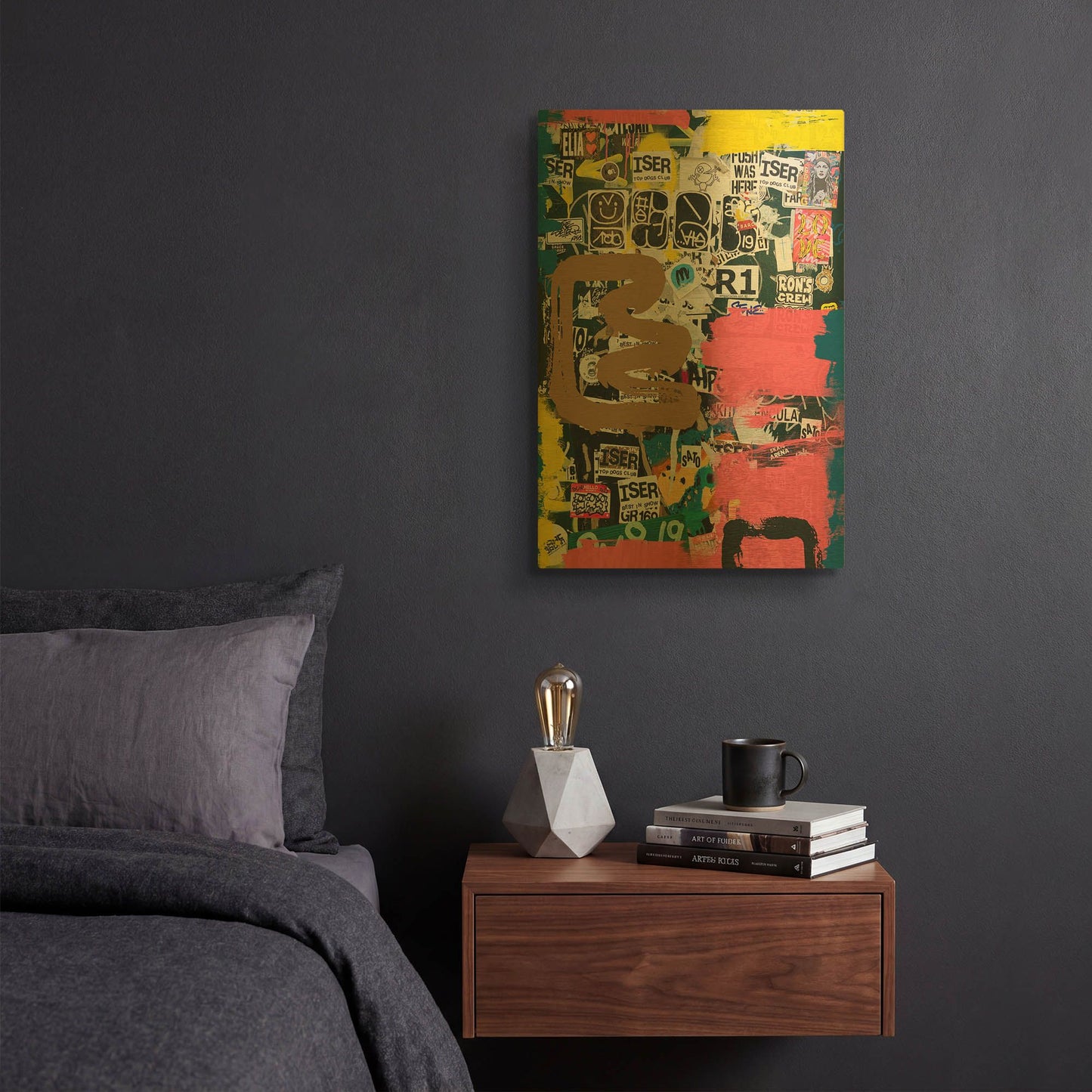 'Sort of thought' By Irena Orlov Gold Metal Wall Art