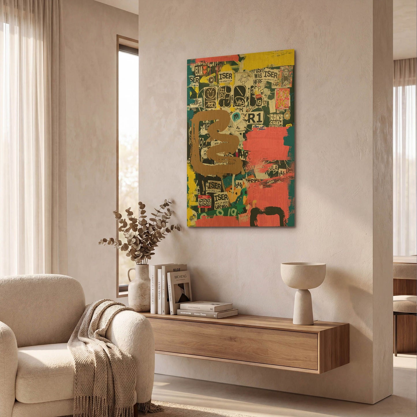 'Sort of thought' By Irena Orlov Gold Metal Wall Art