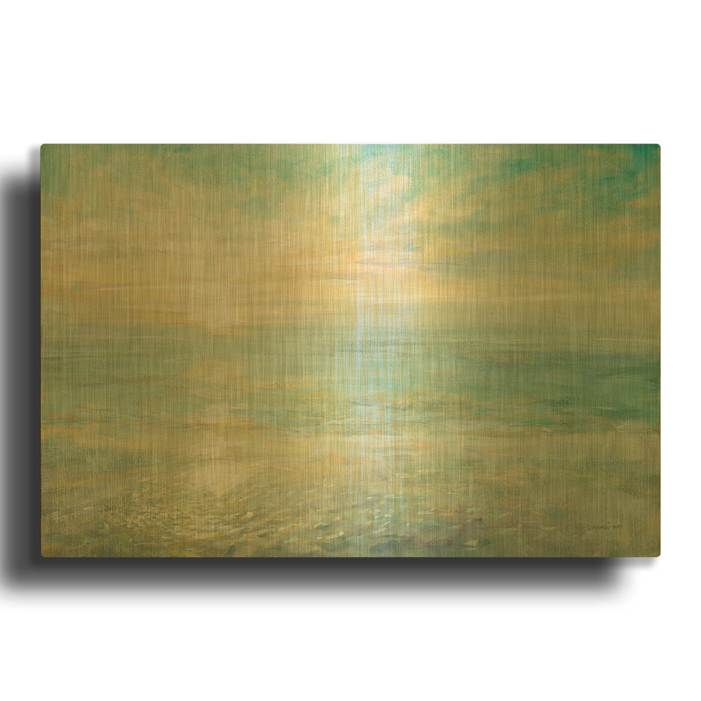 'Sunrise' By Danhui Nai Gold Metal Wall Art
