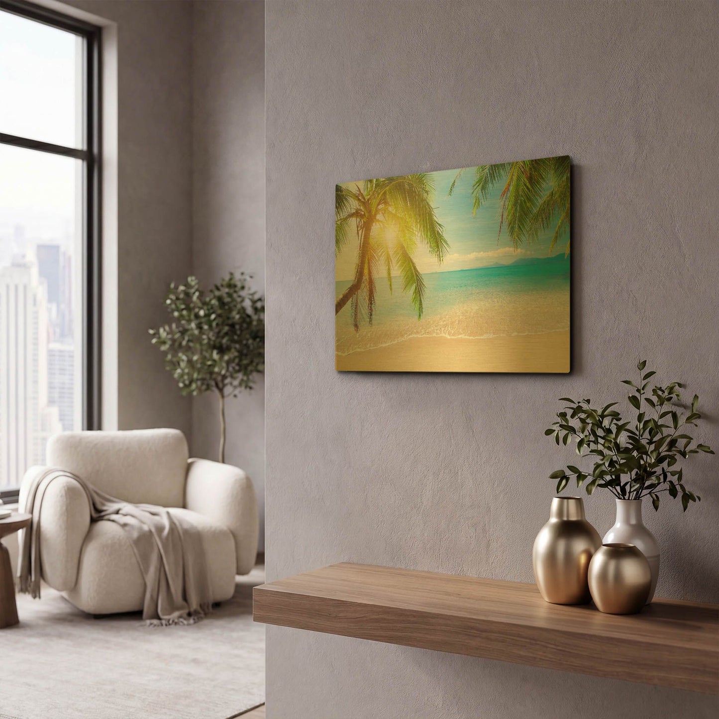 'Far Away,' By LUXE Gold Metal Wall Art