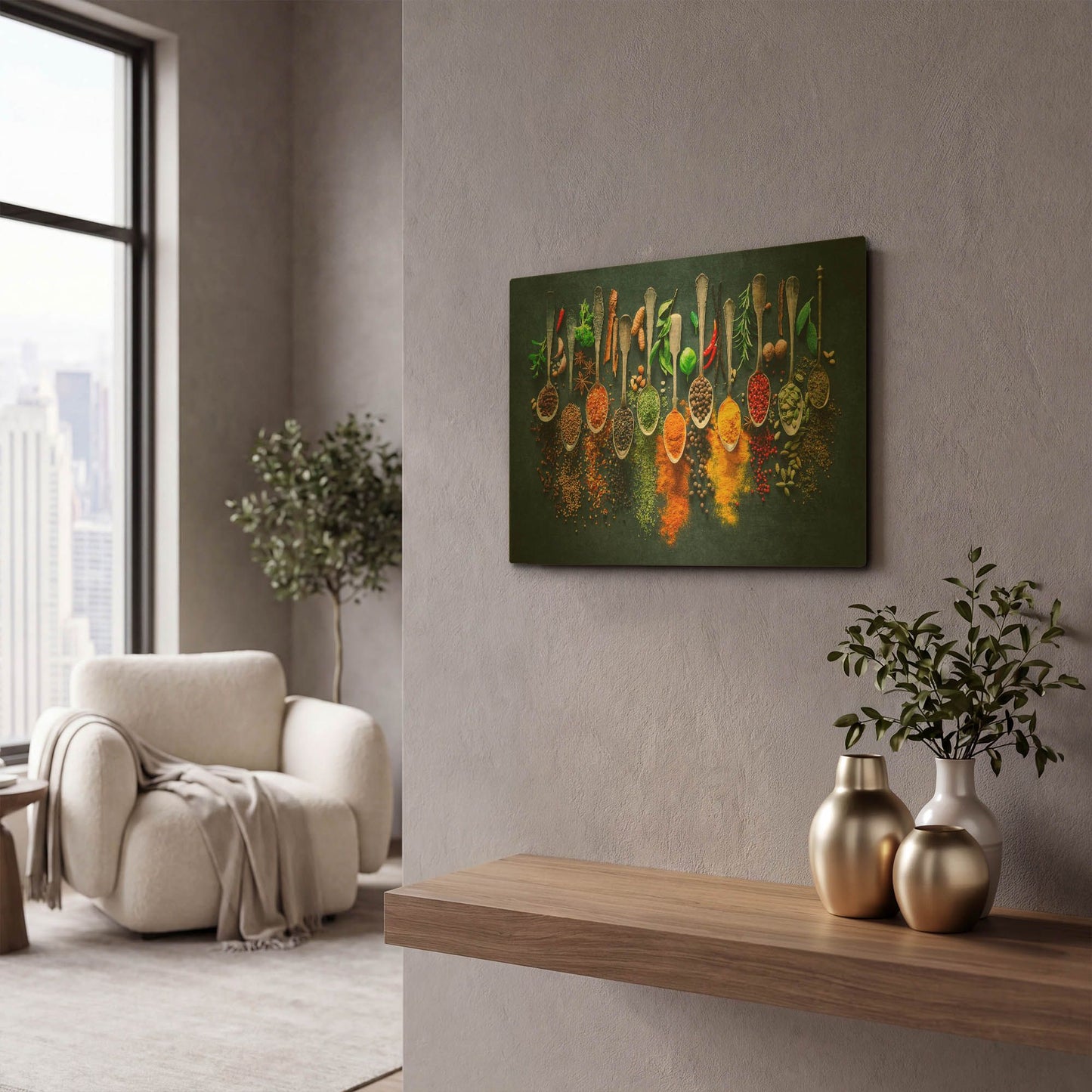 'Colorful Spices,' By LUXE Gold Metal Wall Art