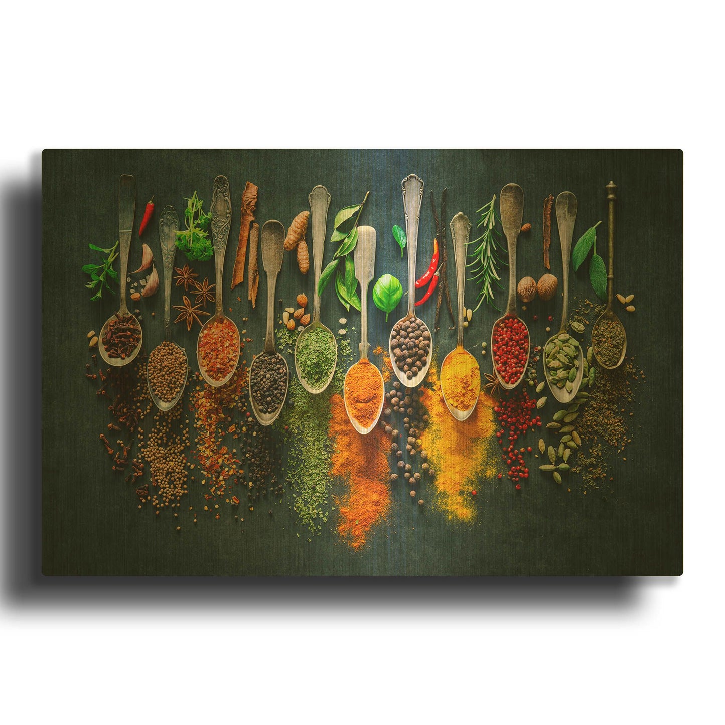 'Colorful Spices,' By LUXE Gold Metal Wall Art
